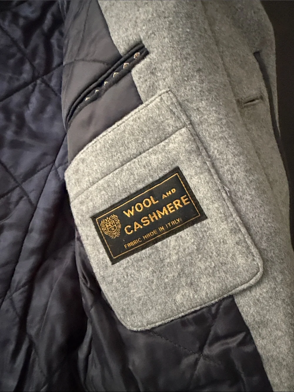 J Crew Men's Gray Wool Blend Overcoat - Classic Coat - 38R